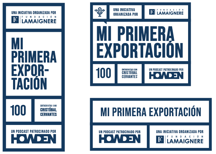 Trabajo de imagen corporativa para Mi primera exportación hecho por Logipymes.